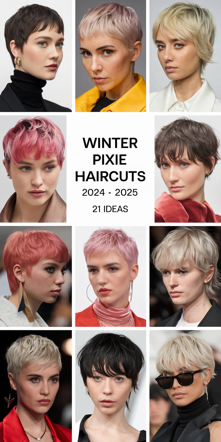 Top Winter Pixie Haircuts 2024 - 2025: Trendy and Stylish 21 Ideas for the Cold Season