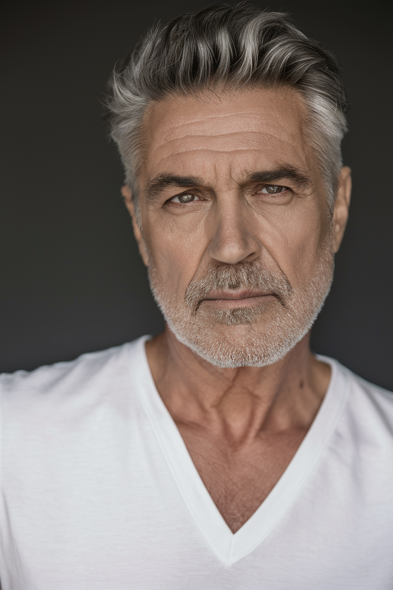 Trendy Hairstyles for Men Over 60 - 2025