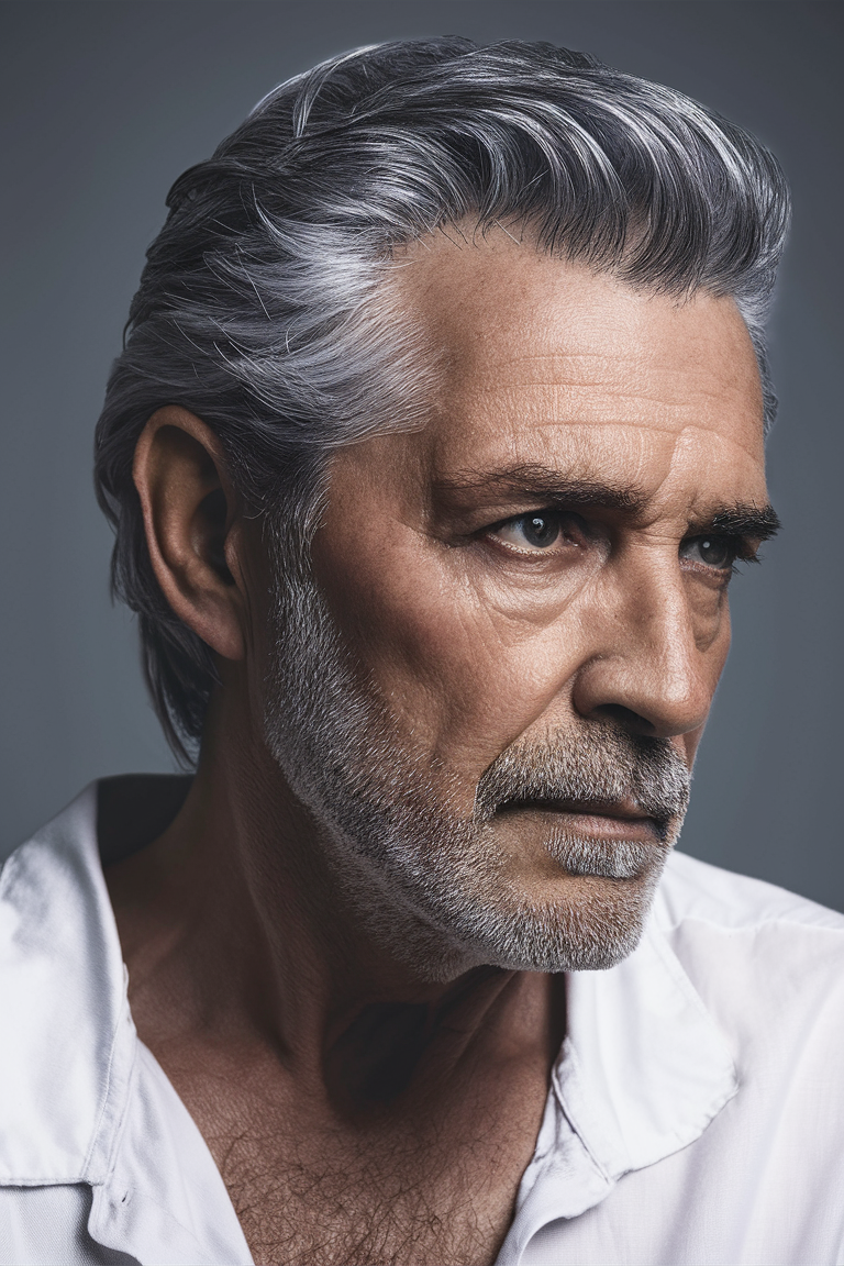 Trendy Hairstyles for Men Over 60 - 2025