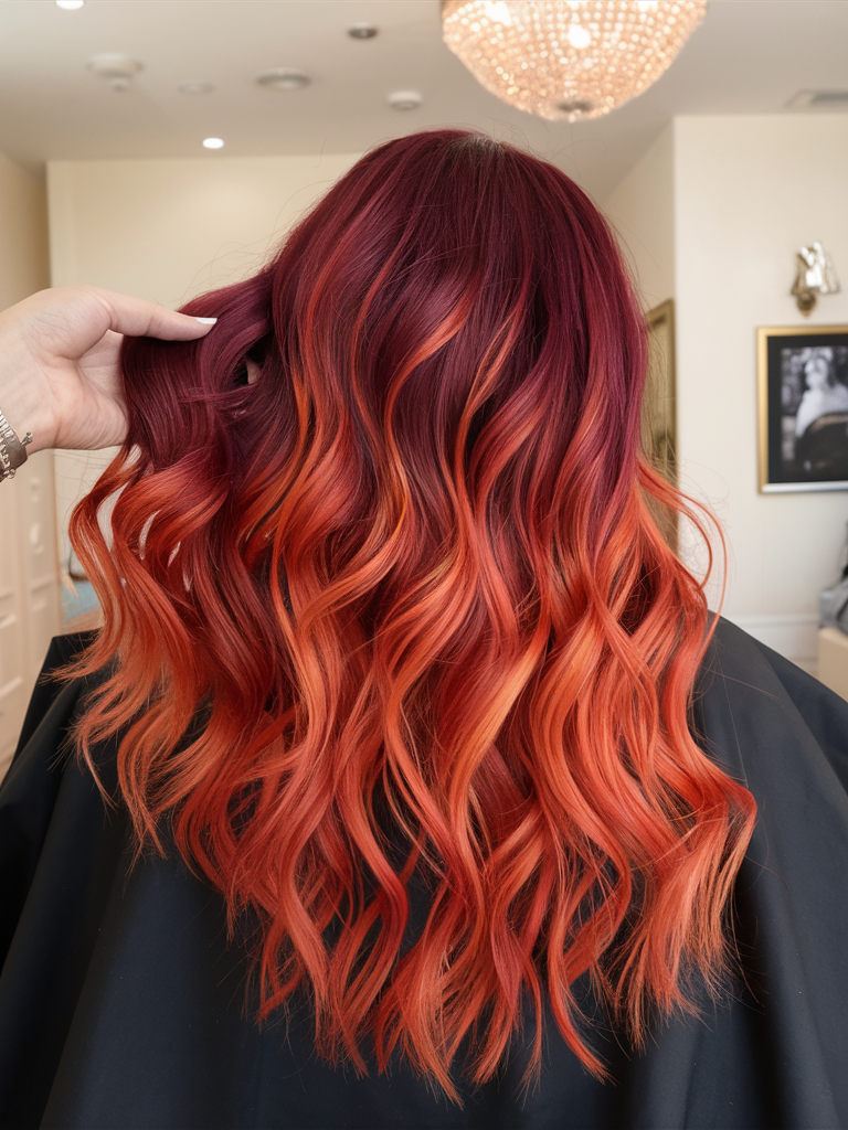 Dark Auburn Fire Ombre Hair Color 2025: Bold 21 Ideas for a New Look