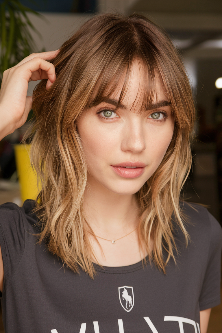 Haircuts with Bangs - 2025: Elevating Style with Modern Flair 20 Ideas