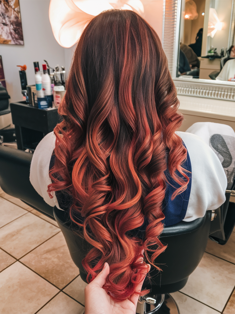 Dark Auburn Fire Ombre Hair Color 2025: Bold 21 Ideas for a New Look