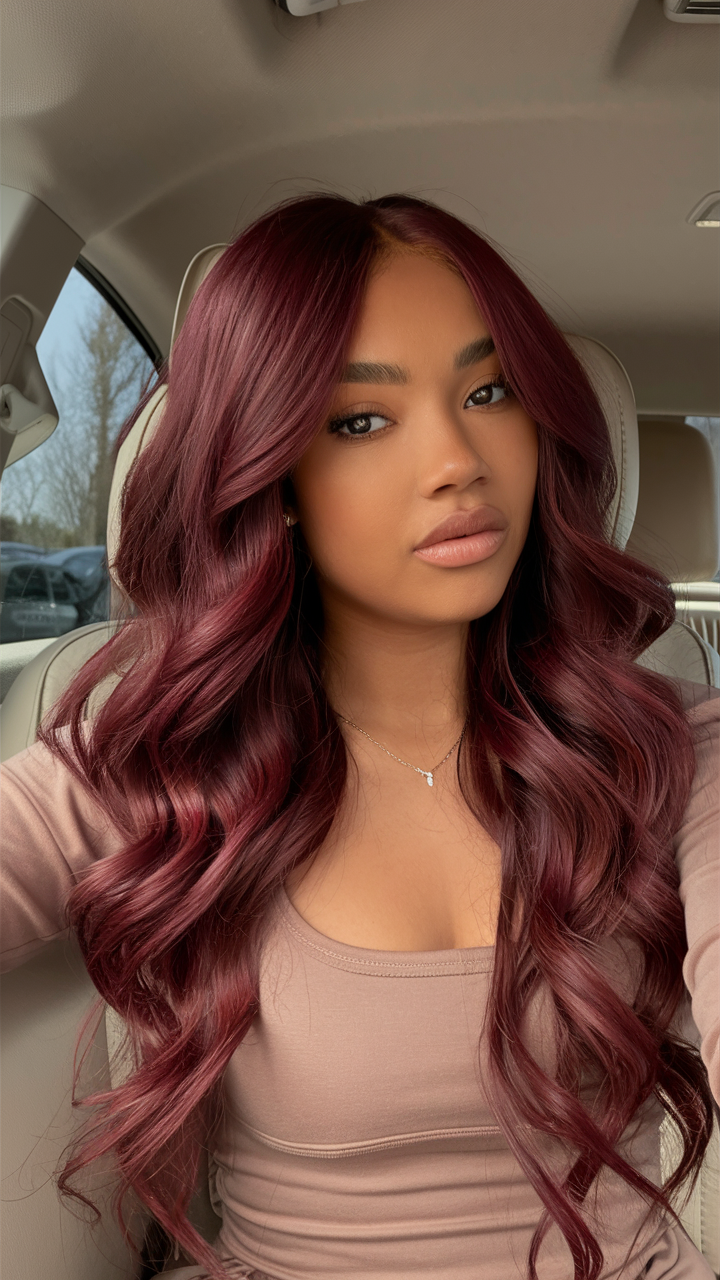 Cherry Cola Hair Color 2025: A Bold Trend for Every Skin Tone 21 Ideas