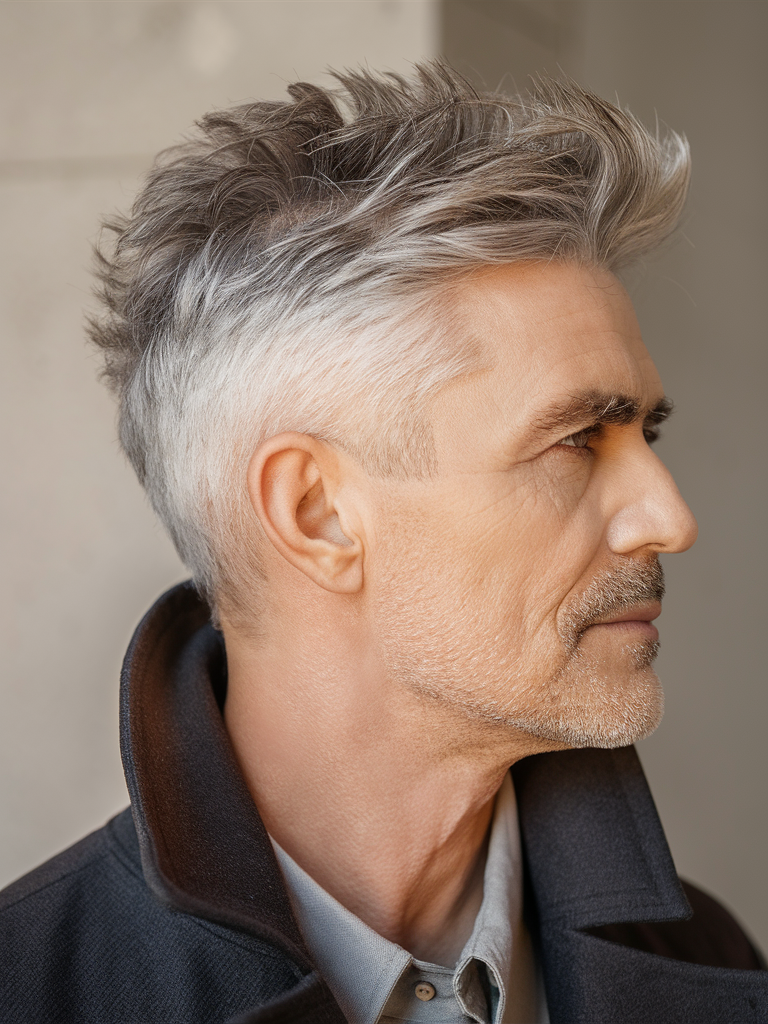 Trendy Hairstyles for Men Over 60 - 2025