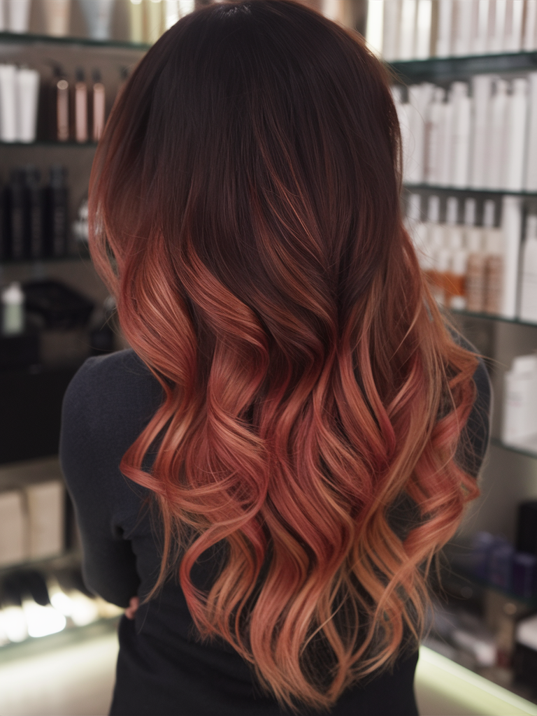 Dark Auburn Fire Ombre Hair Color 2025: Bold 21 Ideas for a New Look