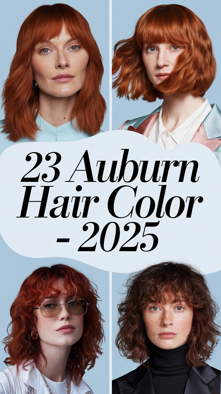 Auburn Hair Color - 2025: Rich Shades, Modern Styles 23 Ideas