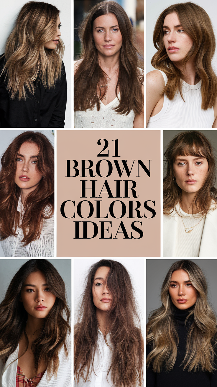 Brown Hair Color 21 Ideas for 2025: Trends, Shades, and Inspiration