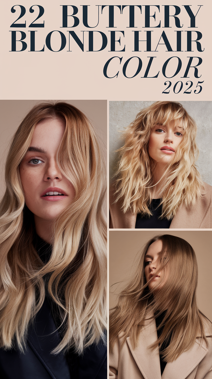 Buttery Blonde Hair Color 2025: Top Trends and Styling 22 Ideas