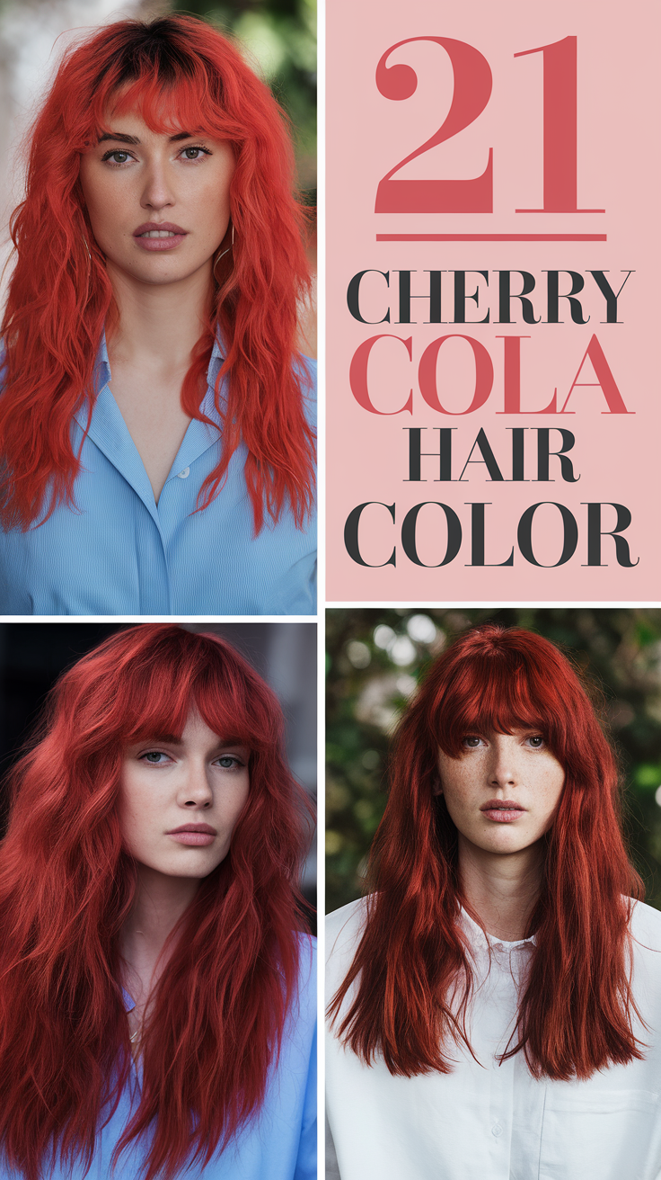 Cherry Cola Hair Color 2025: A Bold Trend for Every Skin Tone 21 Ideas