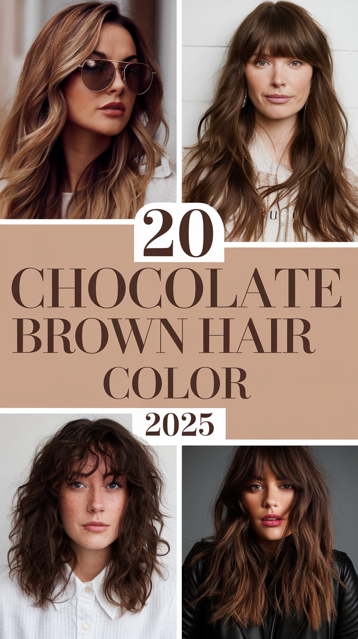 Chocolate Brown Hair Color 2025: Rich Tones, Striking Styles, and Fresh 20 Ideas