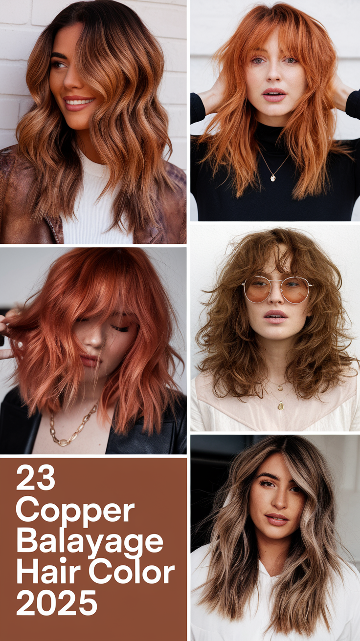 Copper Balayage Hair Color 2025: The Hottest Trends and Stunning Ideas for Every Hair Type