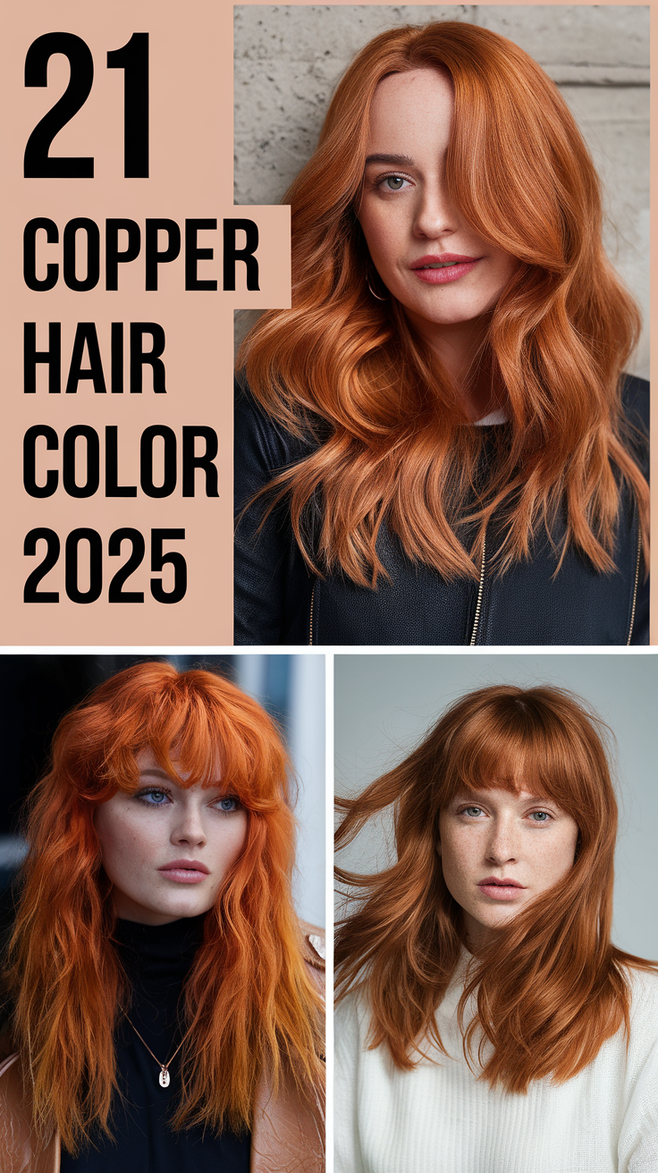 Copper Hair Color 2025 21 Ideas: Trends, Inspiration, and Stunning Looks