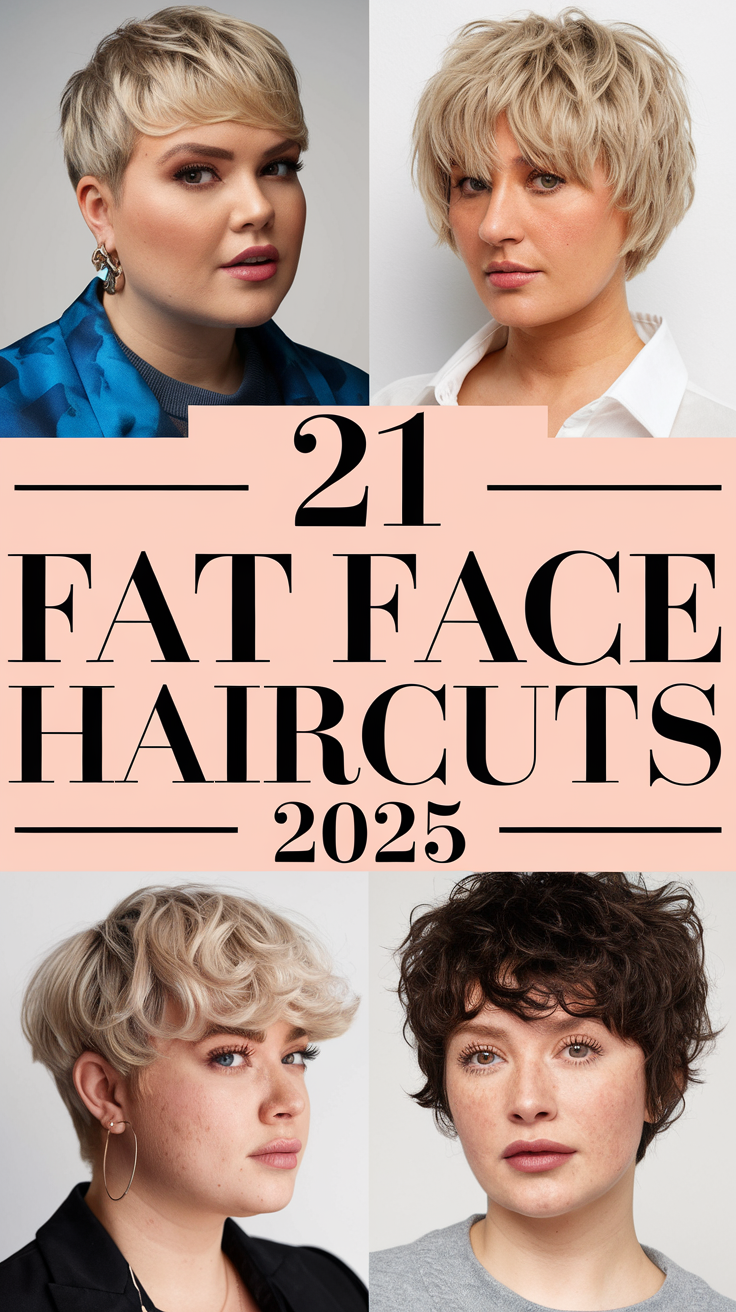 Fat Face Haircuts – 2025: Best Styles for Round Faces and Double Chins