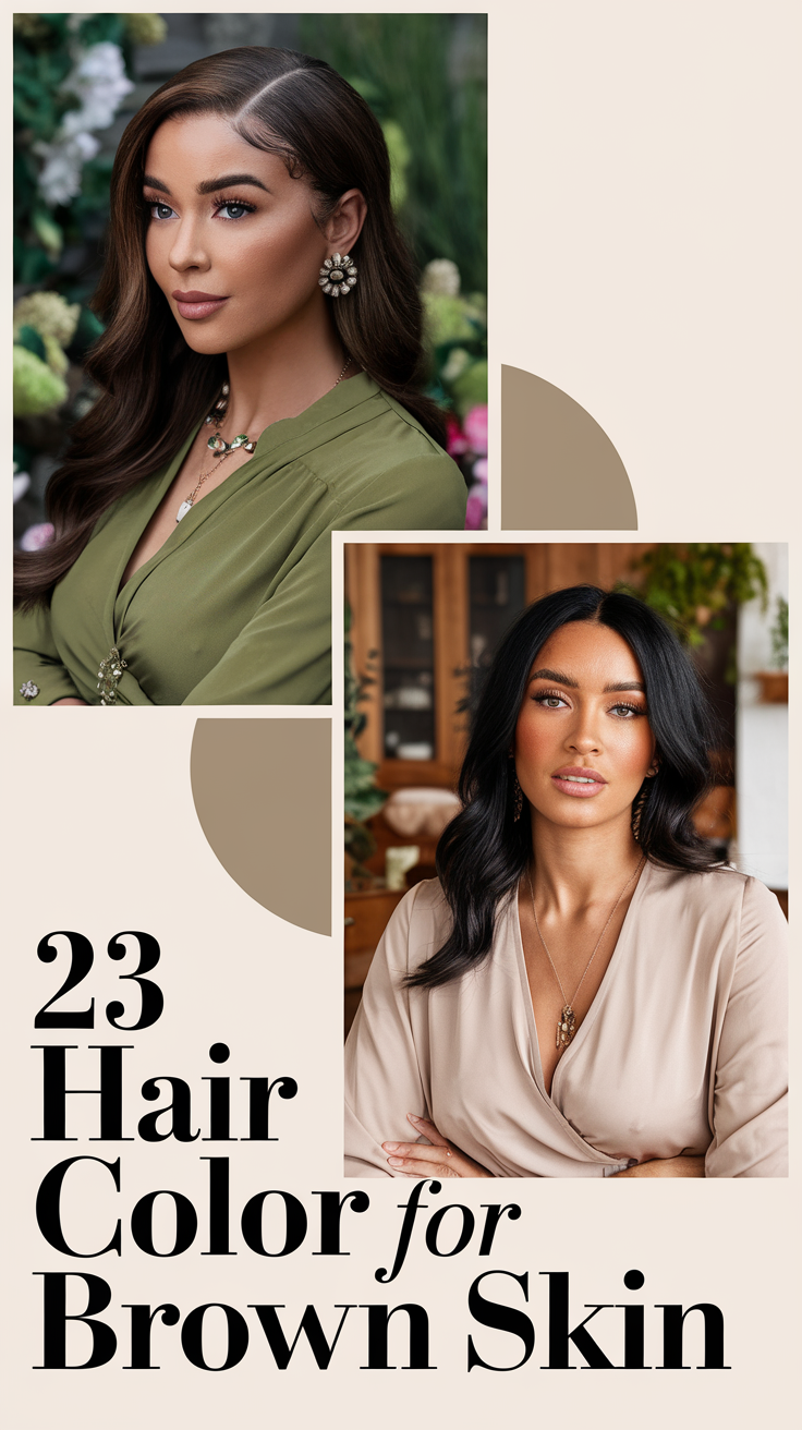 Hair Color for Brown Skin 2025: Top Trends and 23 Ideas