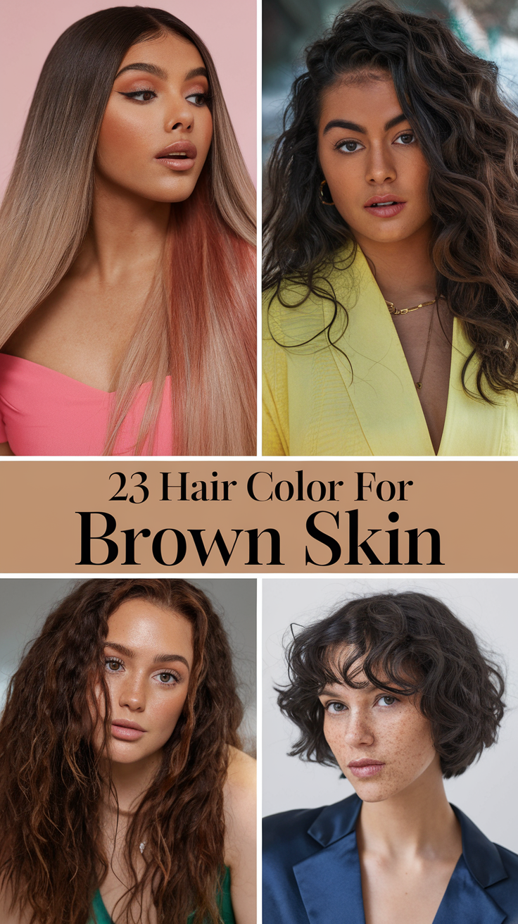 Hair Color for Brown Skin 2025: Top Trends and 23 Ideas