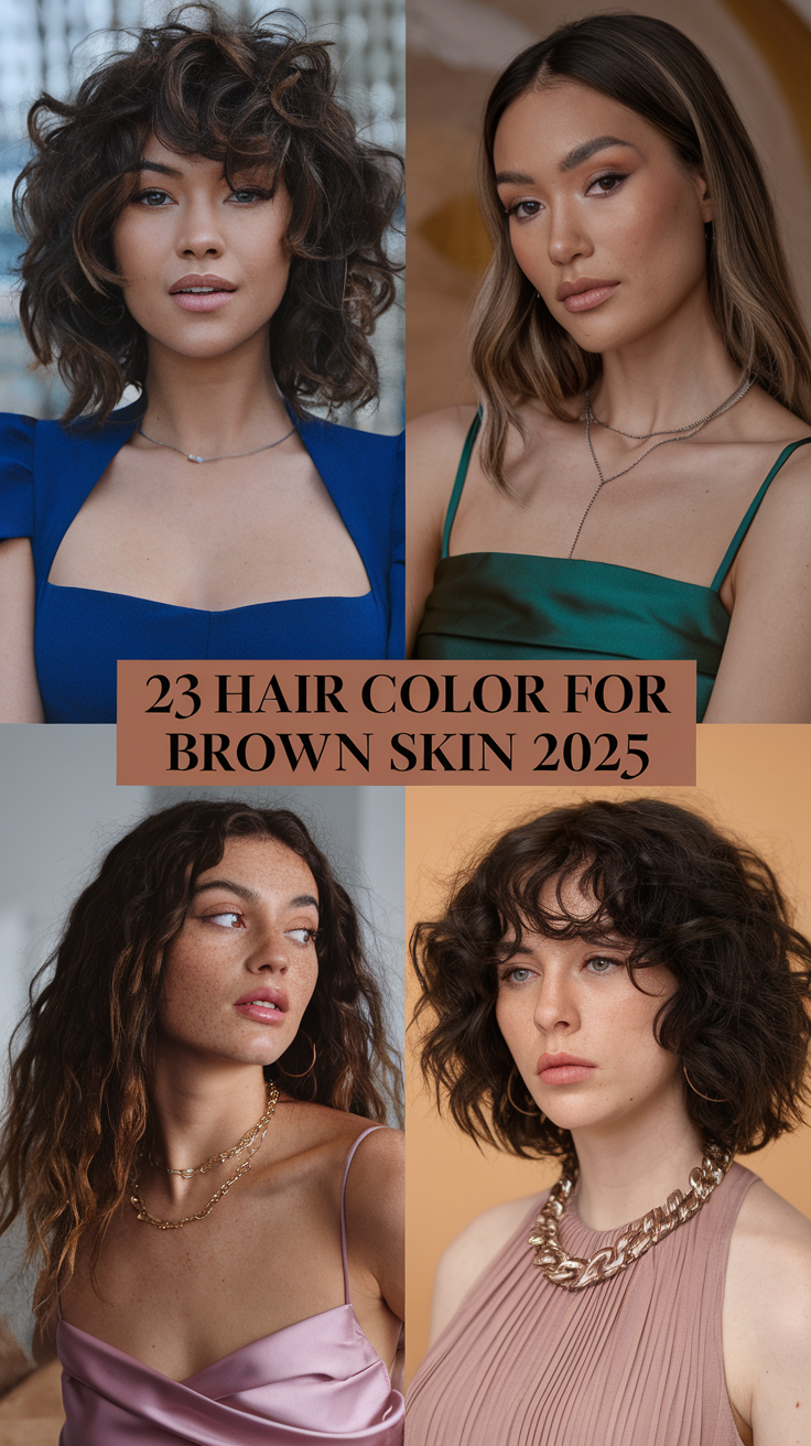 Hair Color for Brown Skin 2025: Top Trends and 23 Ideas