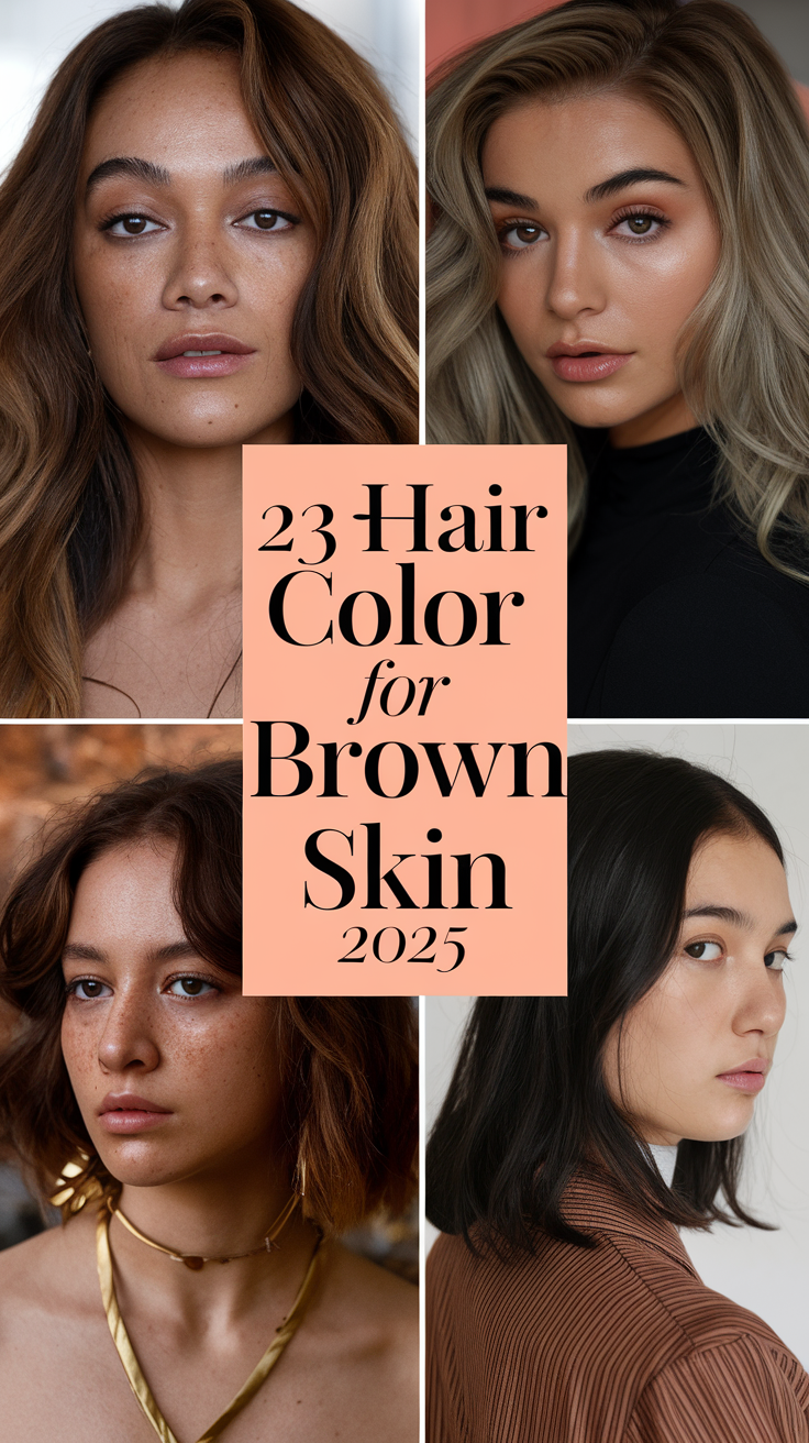 Hair Color for Brown Skin 2025: Top Trends and 23 Ideas