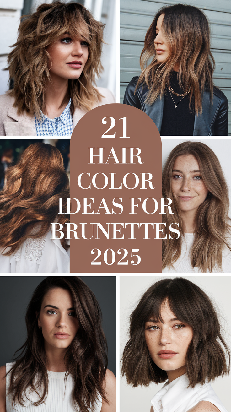 Hair Color 21 Ideas for Brunettes 2025