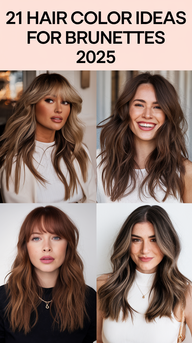 Hair Color 21 Ideas for Brunettes 2025