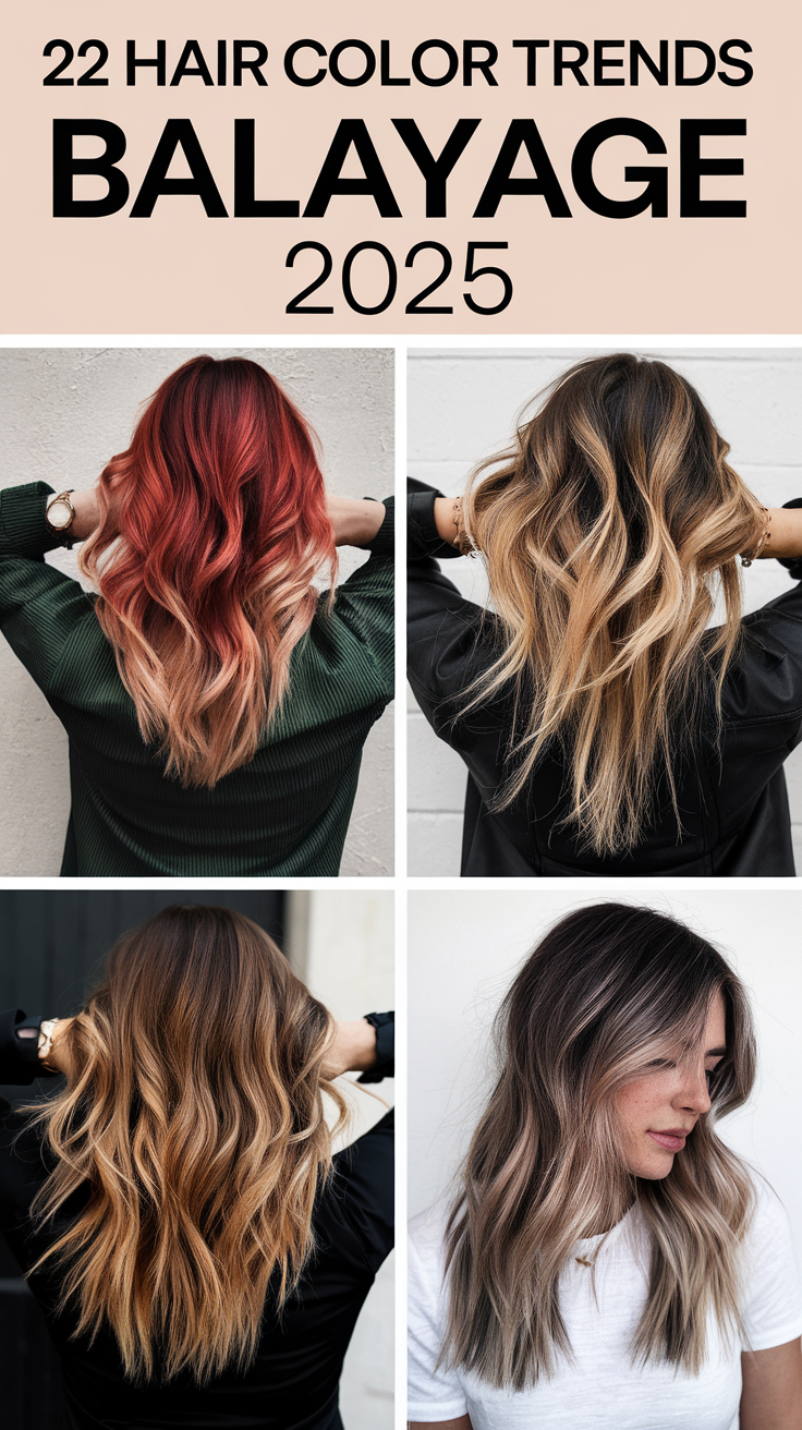 Hair Color Trends Balayage 2025: Embrace the Latest Shades 22 Ideas