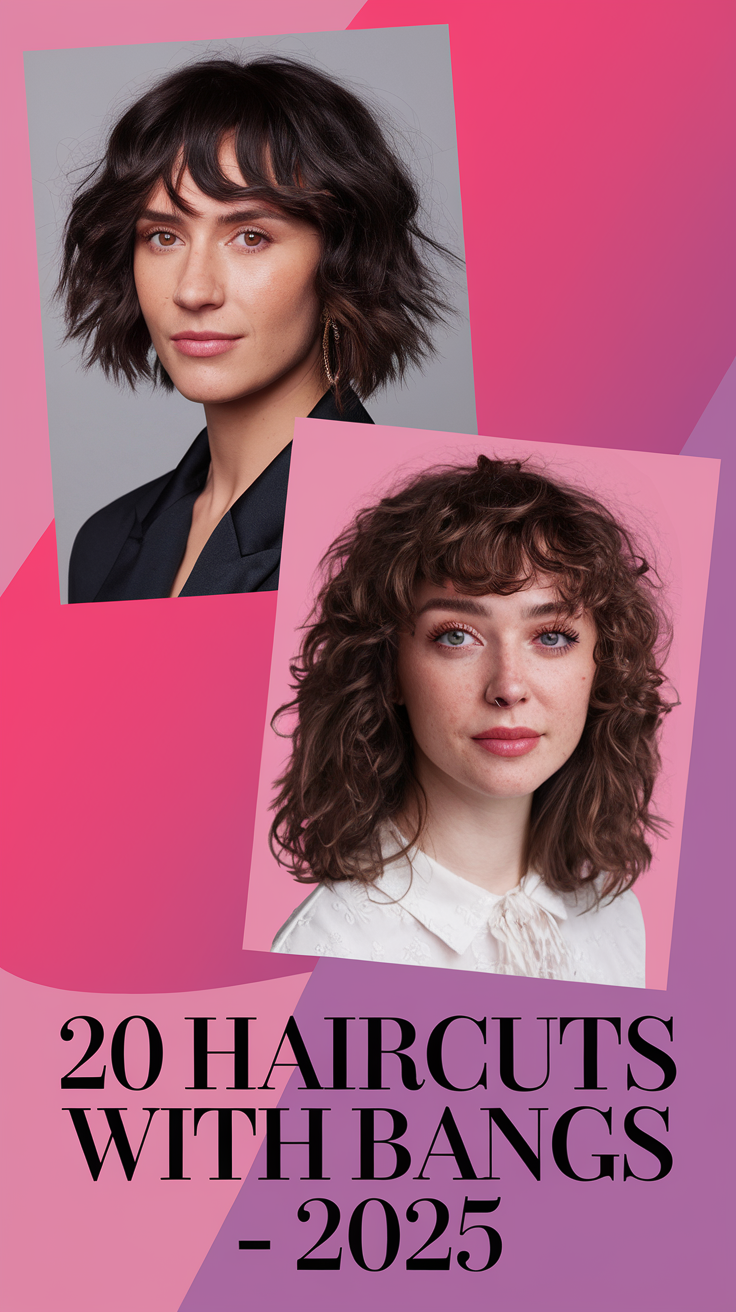 Haircuts with Bangs - 2025: Elevating Style with Modern Flair 20 Ideas