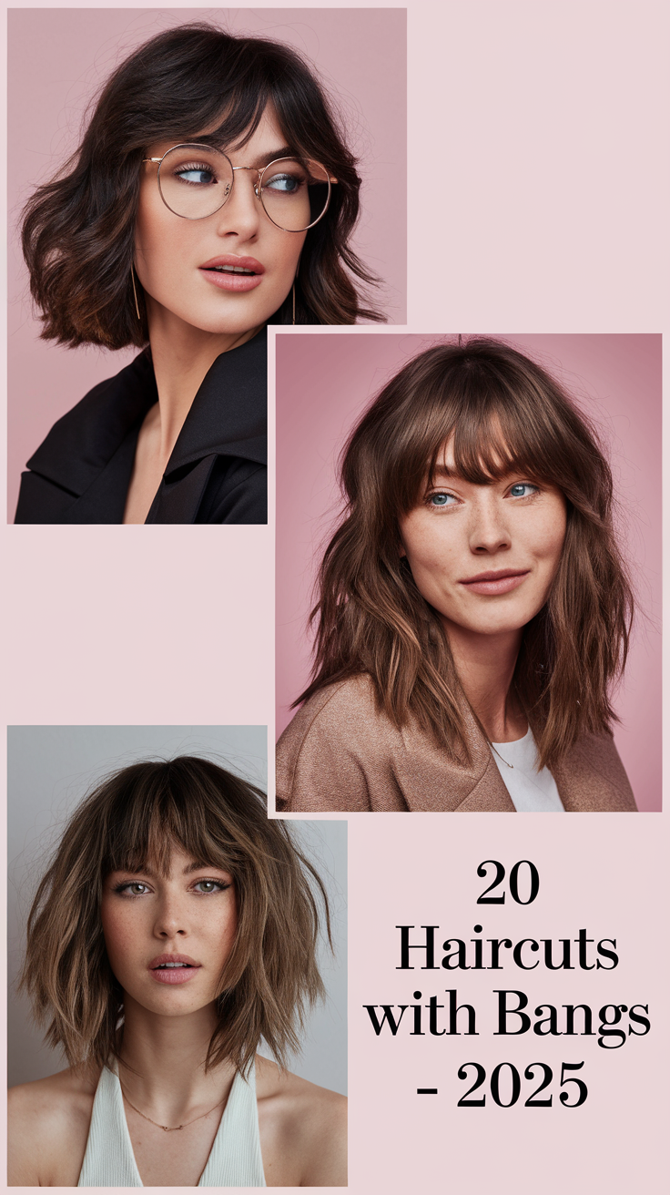 Haircuts with Bangs - 2025: Elevating Style with Modern Flair 20 Ideas