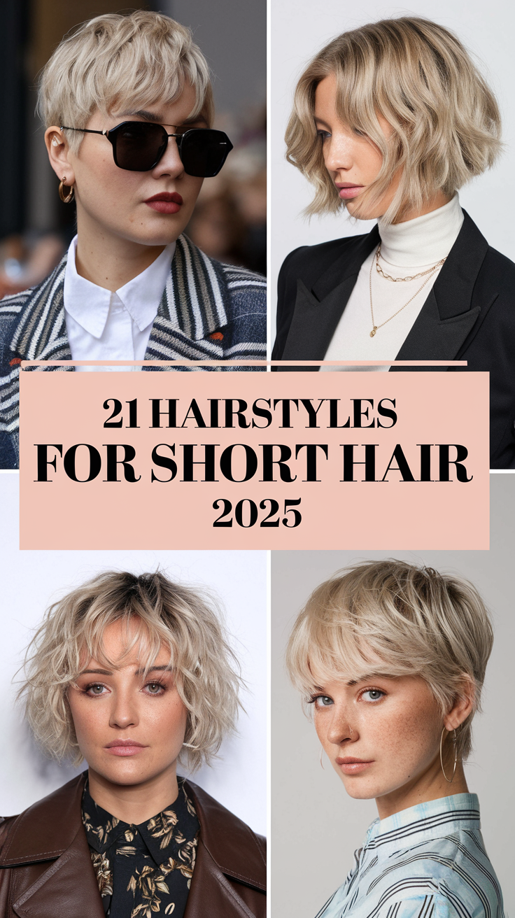 Trendy Hairstyles for Short Hair 2025 21 Ideas