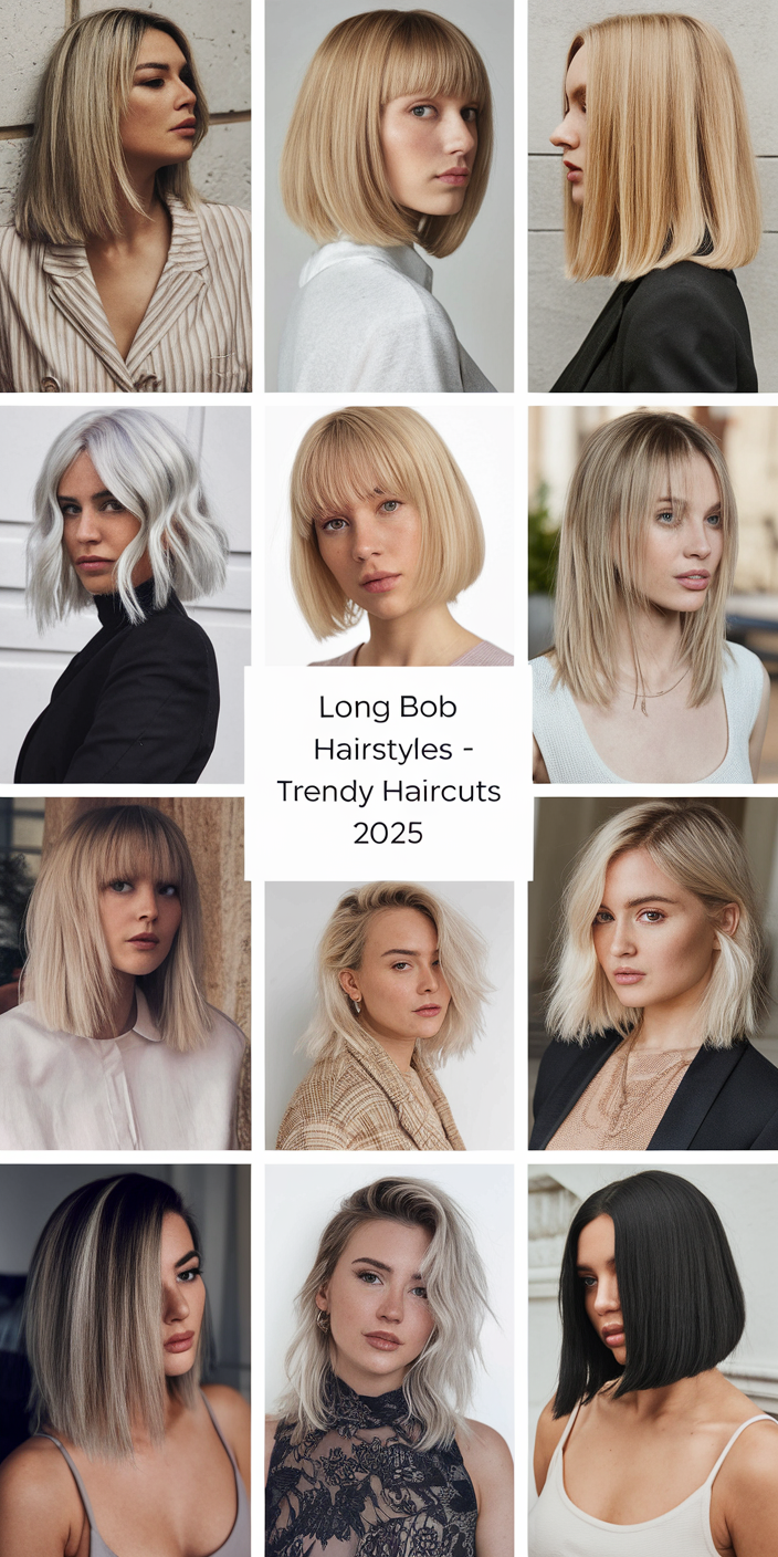 Long Bob Hairstyles - Trendy Haircuts 2025