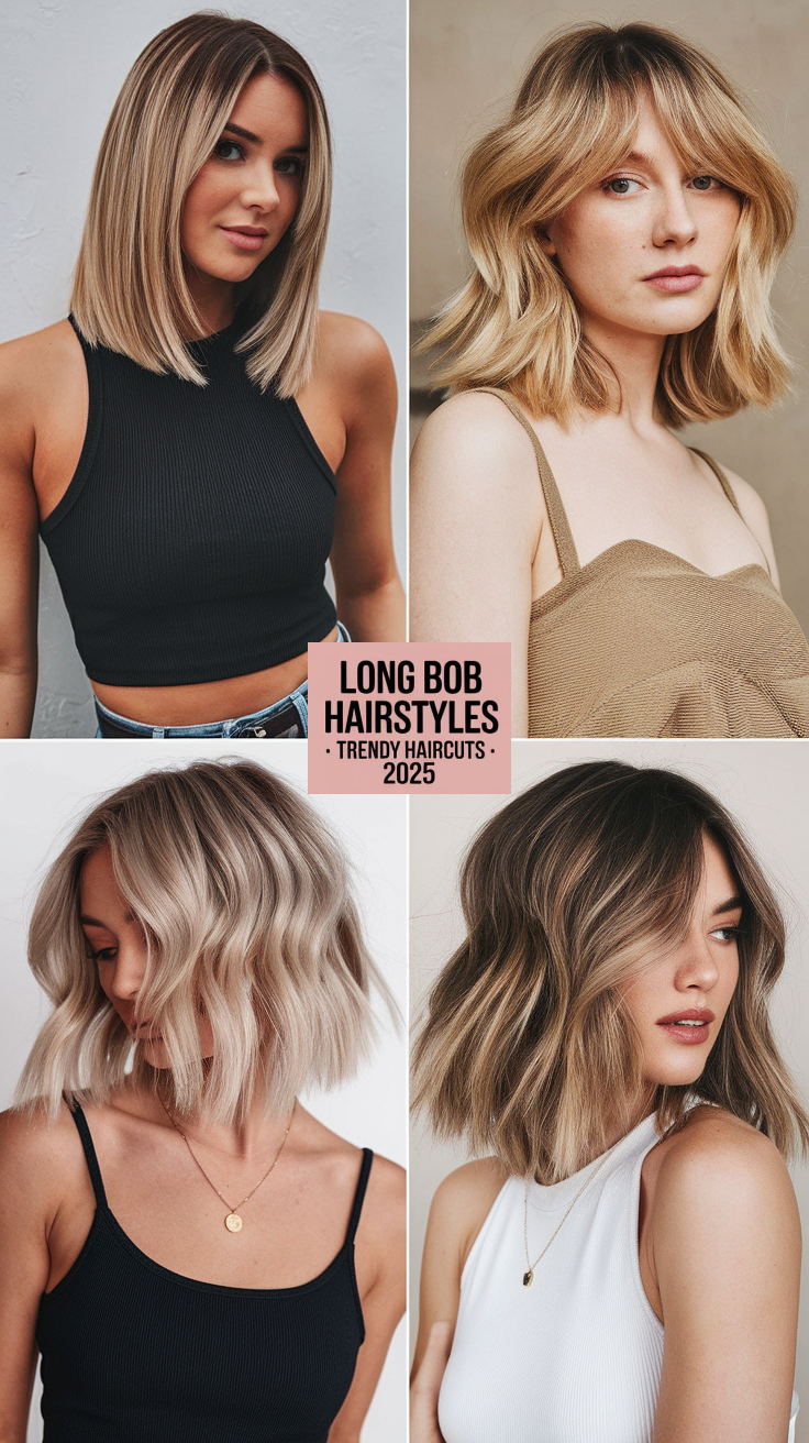 Long Bob Hairstyles - Trendy Haircuts 2025