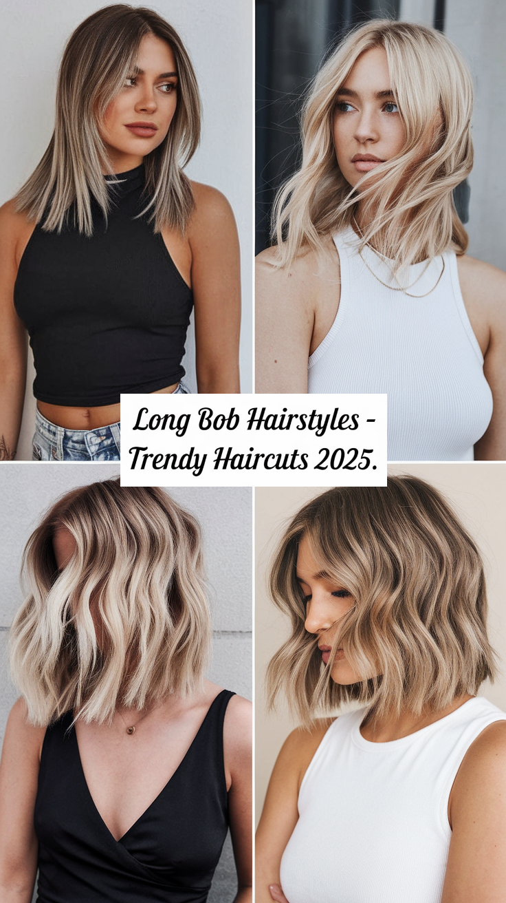 Long Bob Hairstyles - Trendy Haircuts 2025