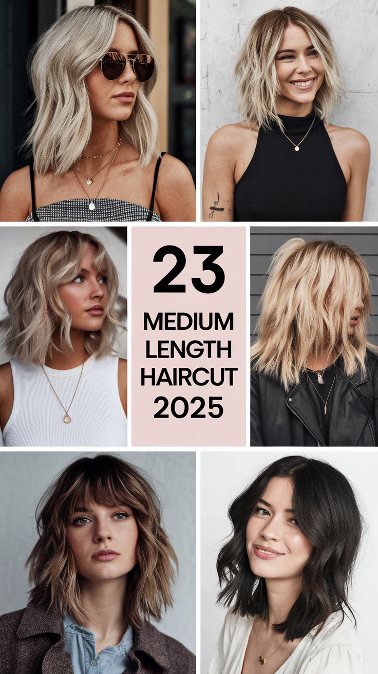 Medium Length Haircuts 2025: Trendy and Versatile Looks for Every Hair Type