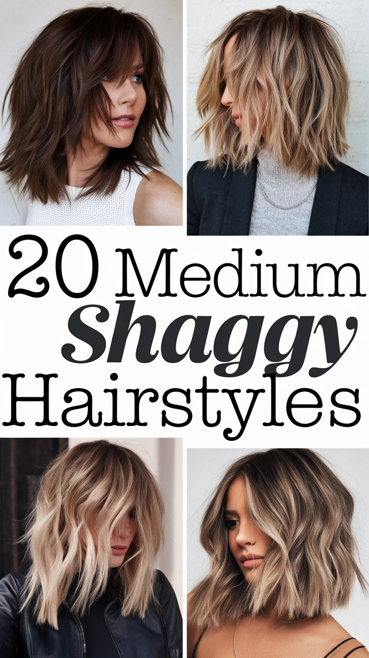 Top Medium Shaggy Hairstyles for 2025: Trendy Cuts and Styles for Every Hair Type 20 Ideas