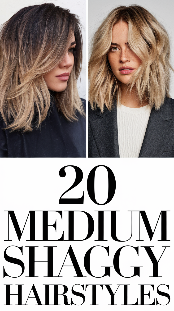 Top Medium Shaggy Hairstyles for 2025: Trendy Cuts and Styles for Every Hair Type 20 Ideas