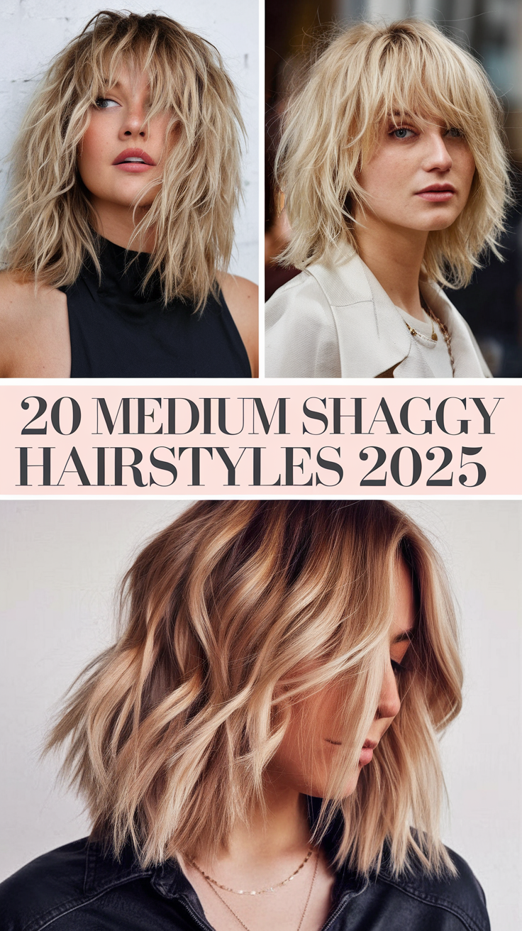 Top Medium Shaggy Hairstyles for 2025: Trendy Cuts and Styles for Every Hair Type 20 Ideas