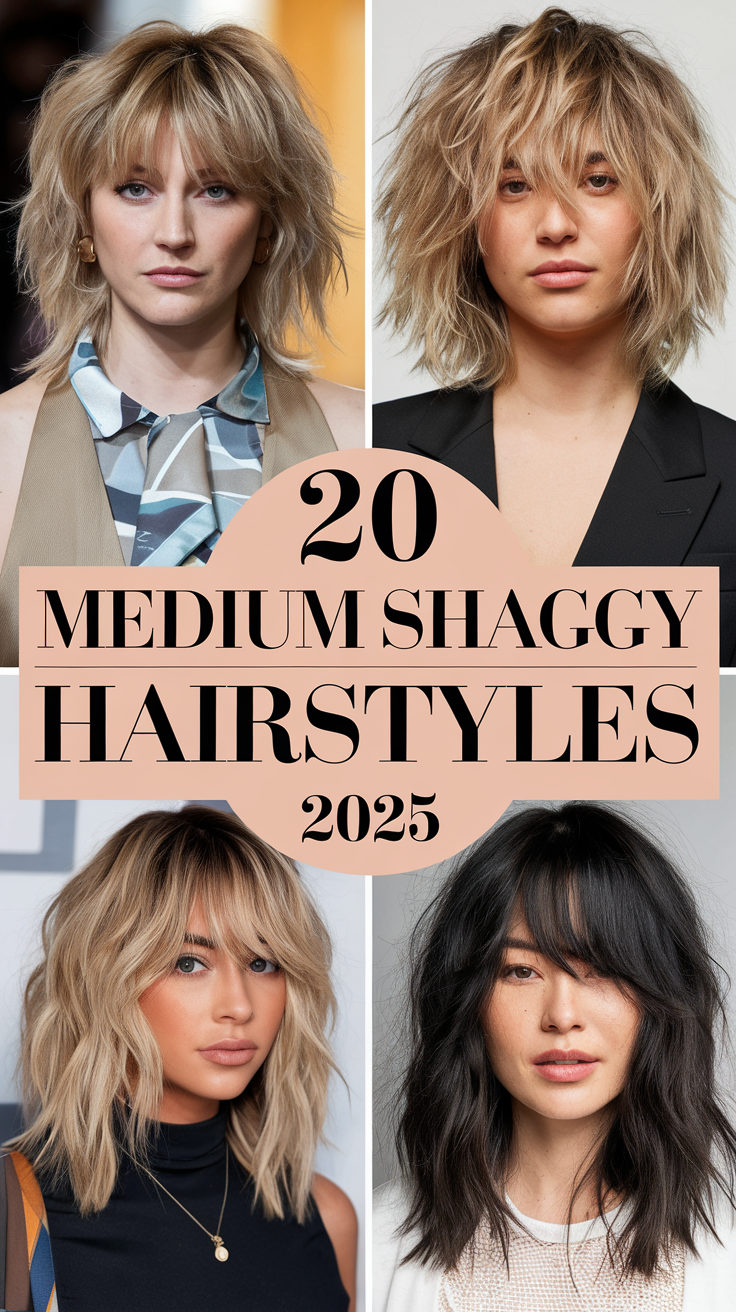 Top Medium Shaggy Hairstyles for 2025: Trendy Cuts and Styles for Every Hair Type 20 Ideas