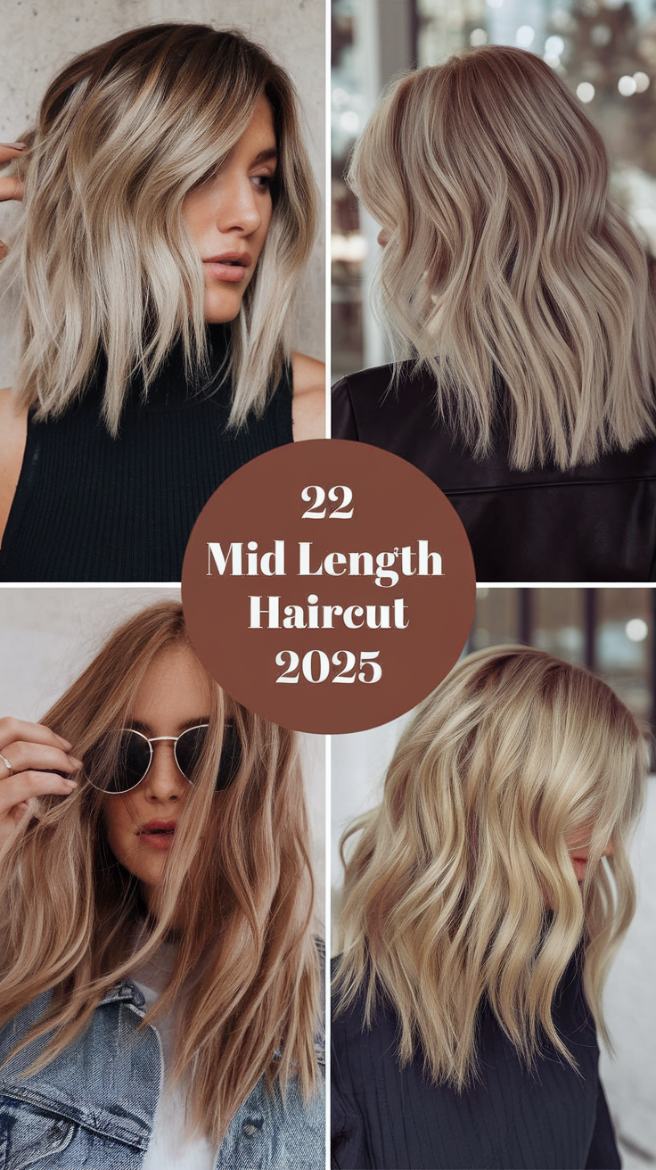 Mid Length Haircut 2025: Stylish and Versatile Looks 22 Ideas