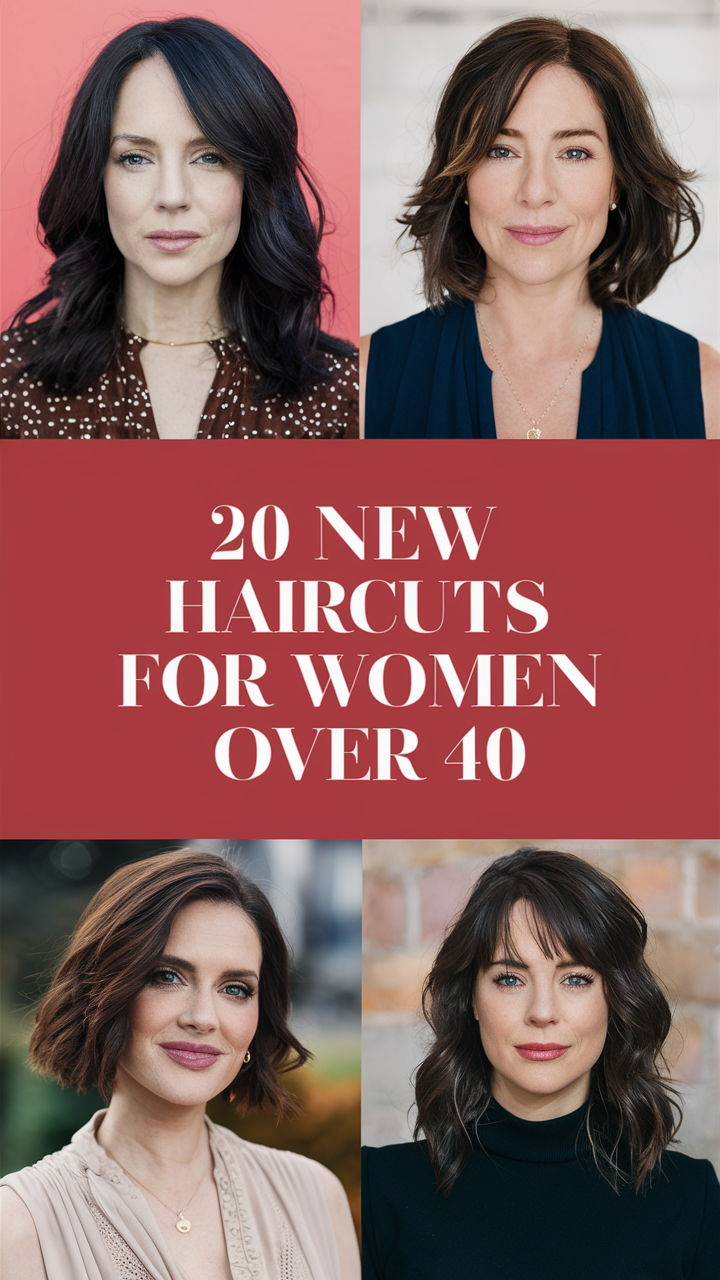 New Haircuts for Women Over 40 - 2025 20 Ideas