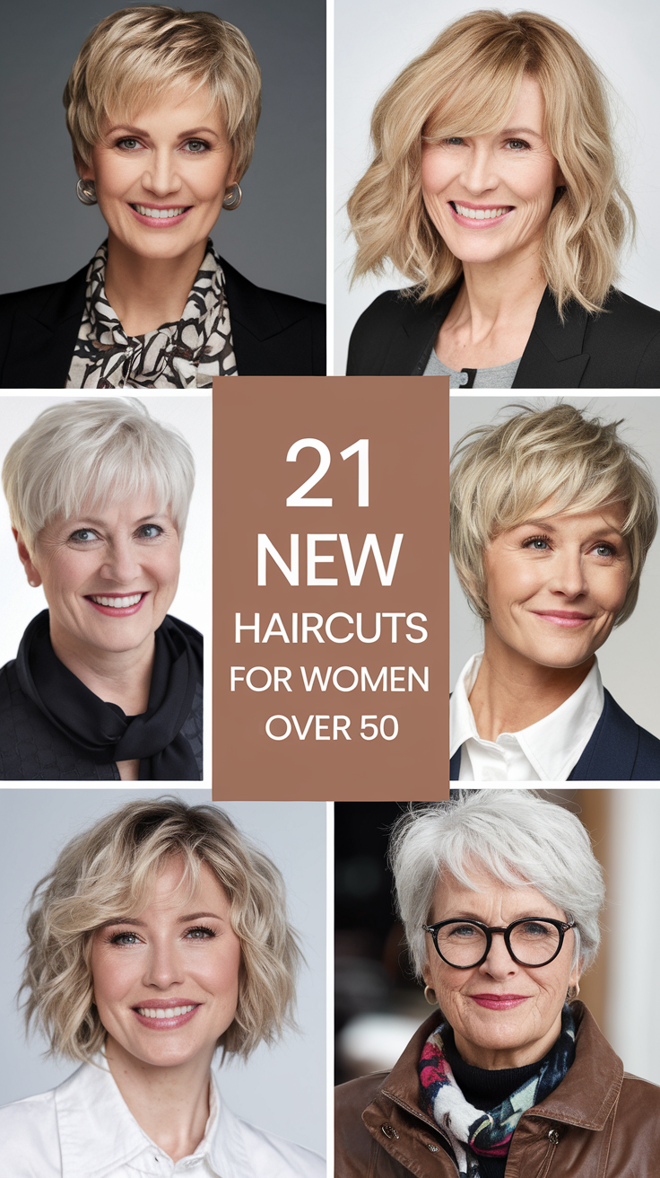 New Haircuts for Women Over 50 - 2025: Trendy Styles for a Modern, Sassy Look