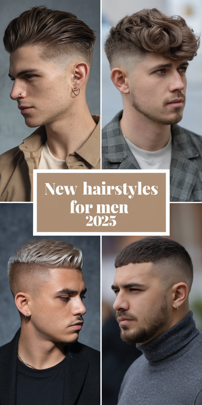 New Hairstyles for Men 2025: Bold Trends, Fades, and Modern Styles