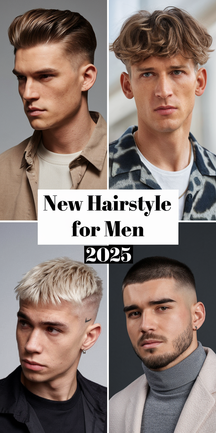 New Hairstyles for Men 2025: Bold Trends, Fades, and Modern Styles