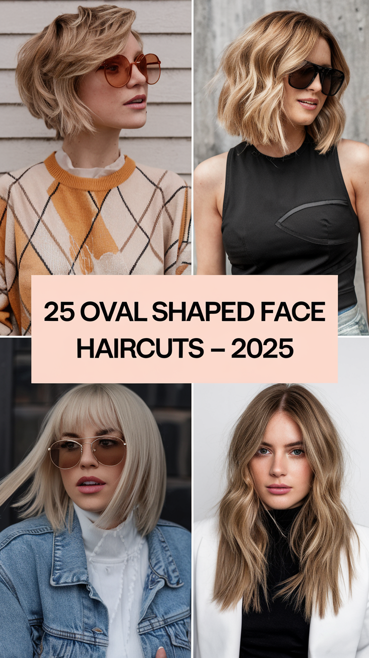 Oval Shaped Face Haircuts – 2025 Trends for All Hair Types