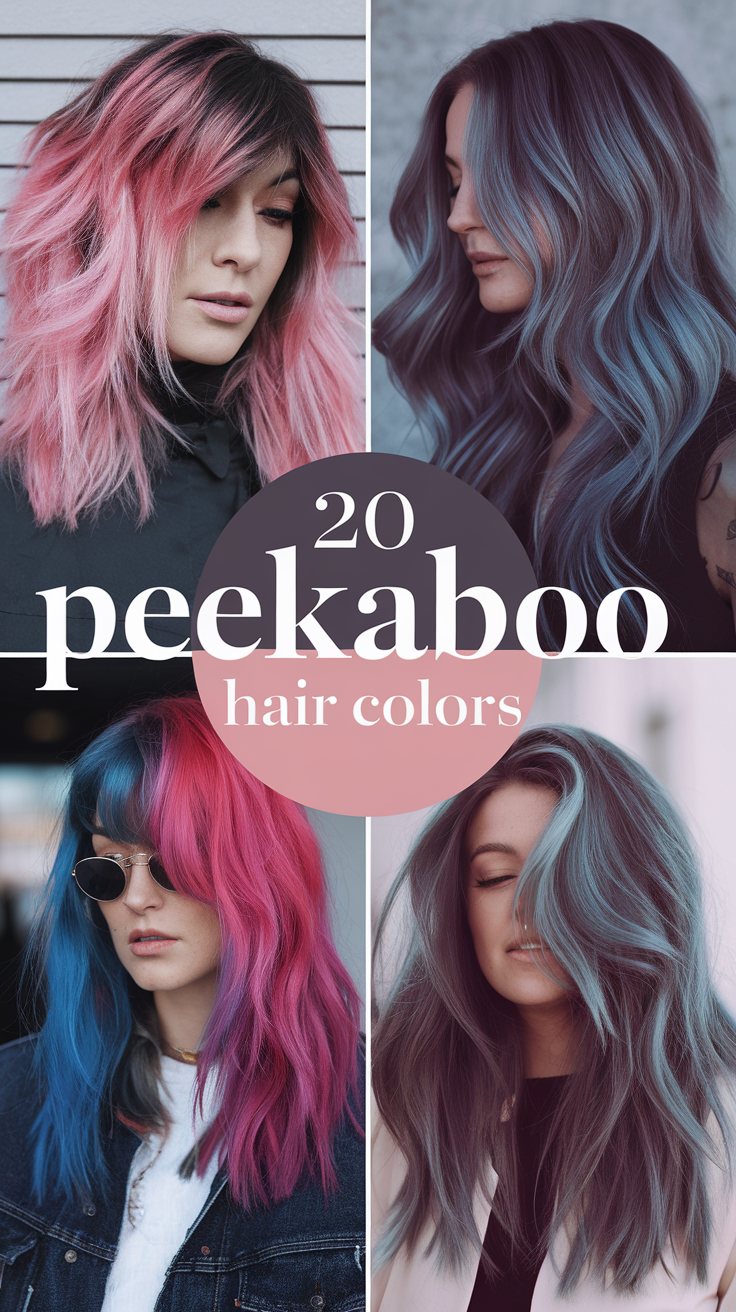 Peekaboo Hair Colors 2025: A Bold and Trendy Twist for Every Season 20 Ideas