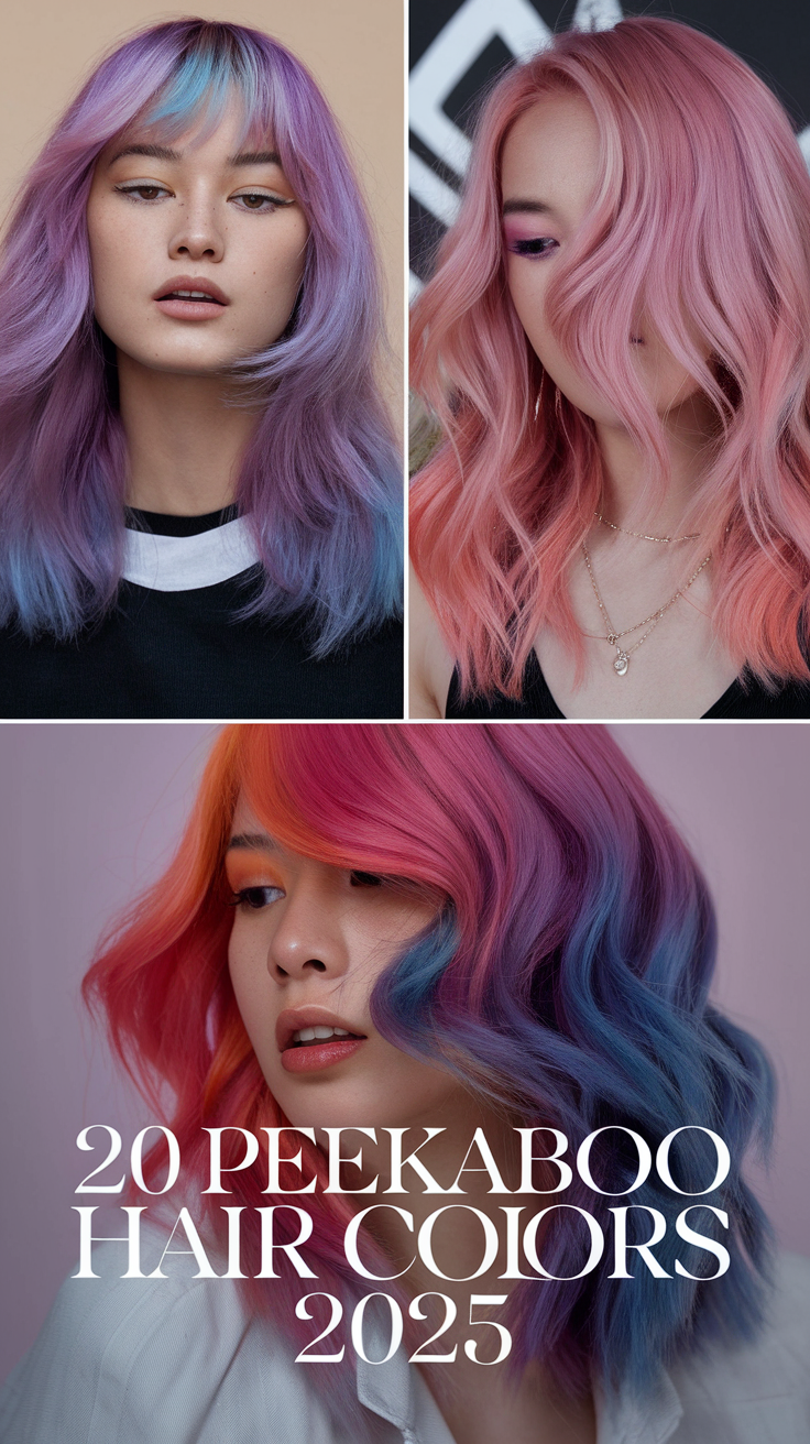 Peekaboo Hair Colors 2025: A Bold and Trendy Twist for Every Season 20 Ideas