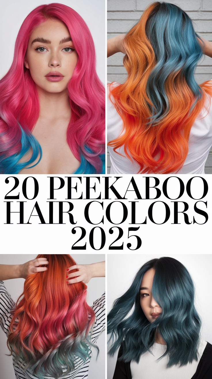 Peekaboo Hair Colors 2025: A Bold and Trendy Twist for Every Season 20 Ideas