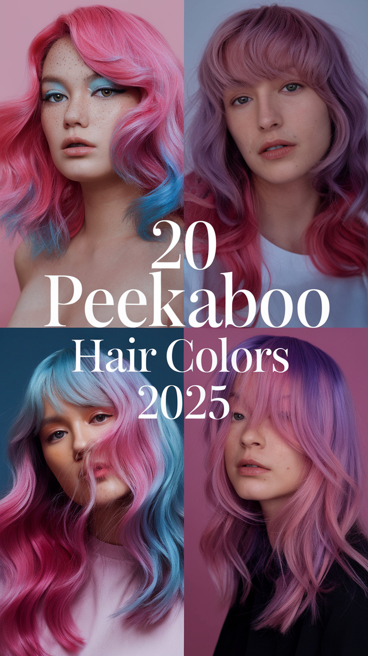 Peekaboo Hair Colors 2025: A Bold and Trendy Twist for Every Season 20 Ideas