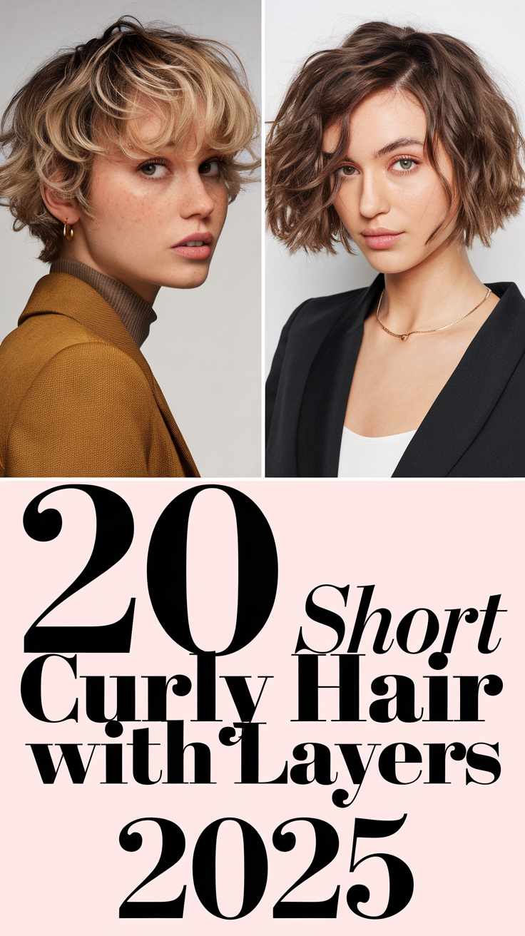 Short Curly Hair with Layers 2025: Styling Inspiration for Every Face Shape 20 Ideas