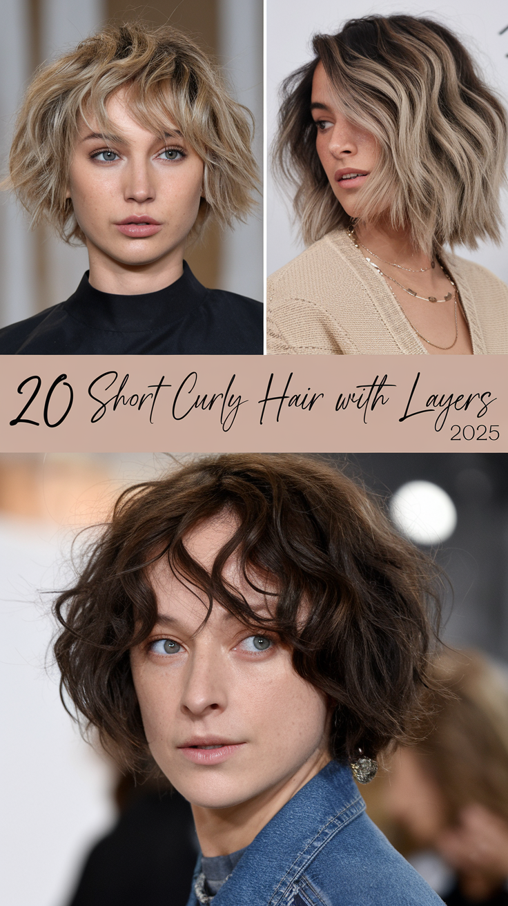 Short Curly Hair with Layers 2025: Styling Inspiration for Every Face Shape 20 Ideas