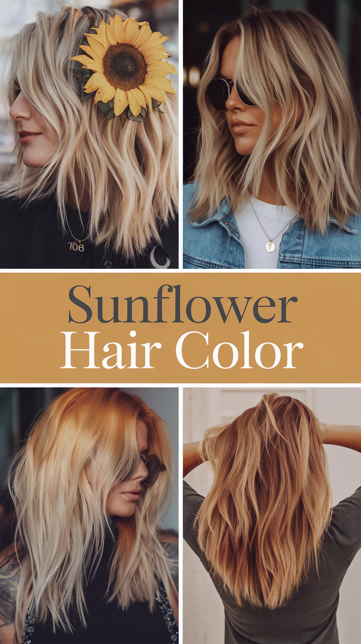 Sunflower Blonde Hair Color 2025: Brighten Your Look with Radiant, Golden Hues 21 Ideas