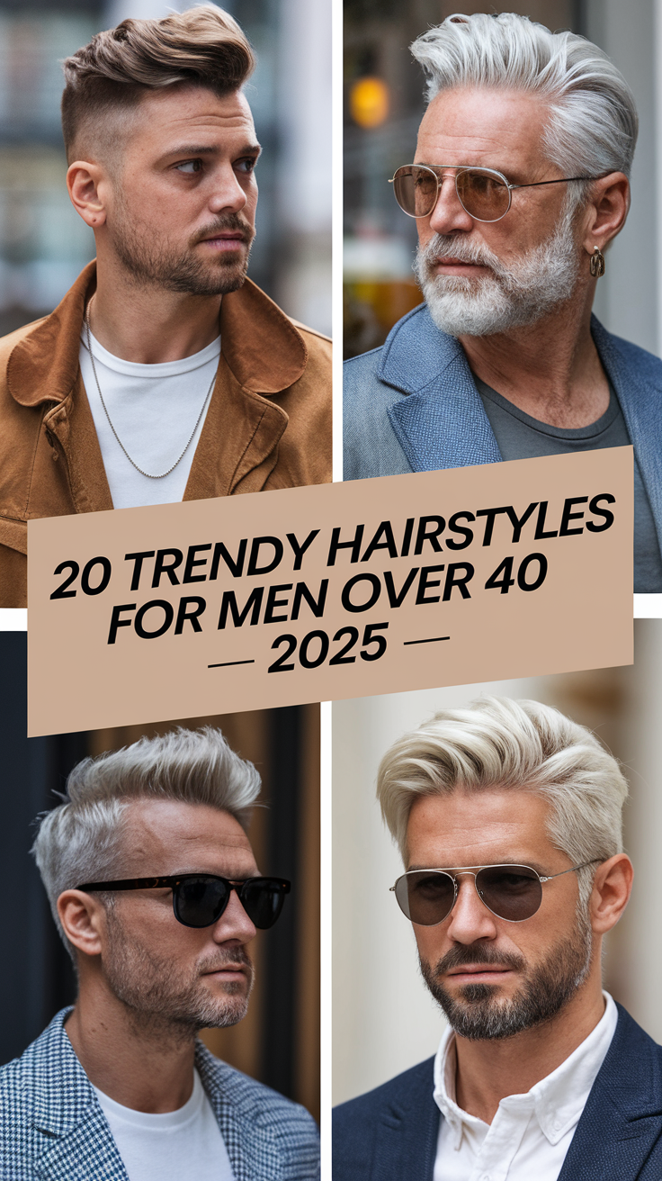 Trendy Hairstyles for Men Over 40 - 2025: Best Styles for a Fresh Look