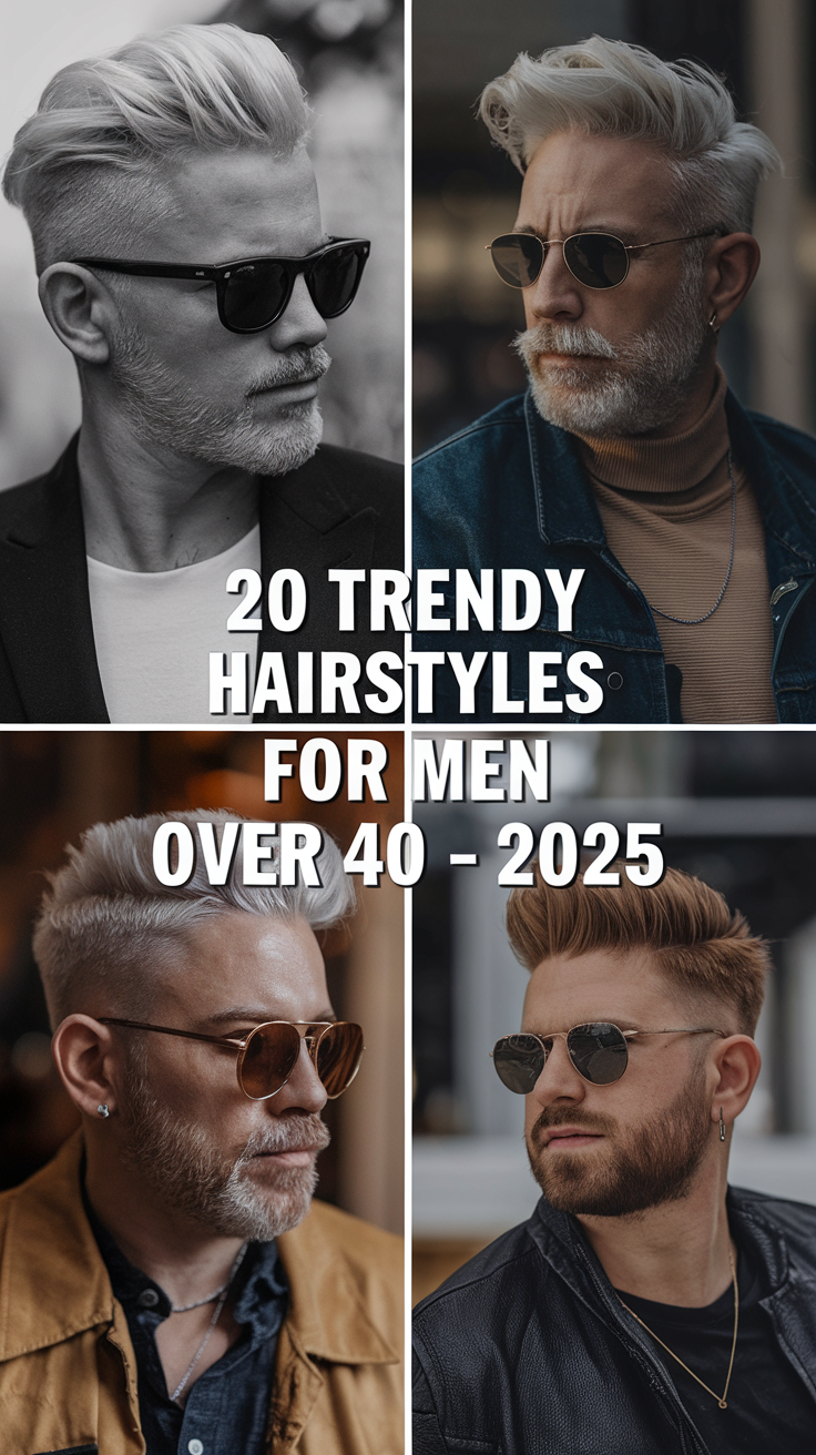 Trendy Hairstyles for Men Over 40 - 2025: Best Styles for a Fresh Look